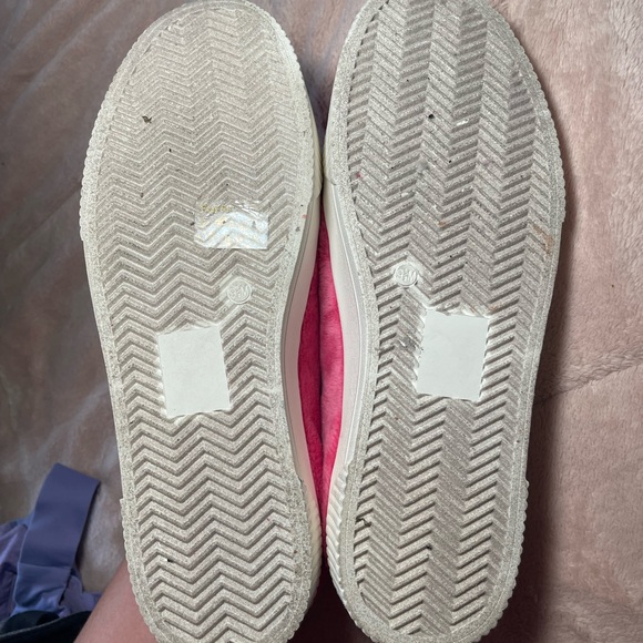 Jessica Simpson edda pink fuzzy platform sneaker - Picture 4 of 5